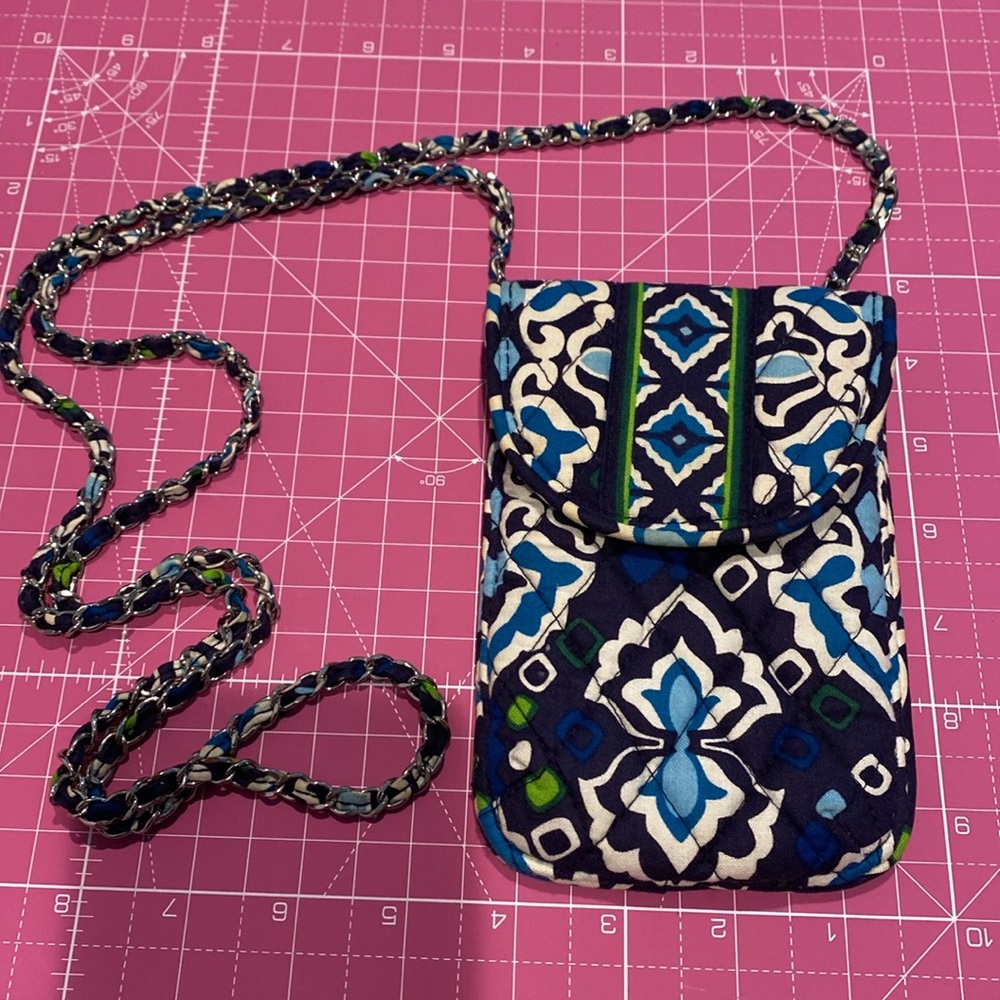 Vera Bradley Crossbody cellphone case.